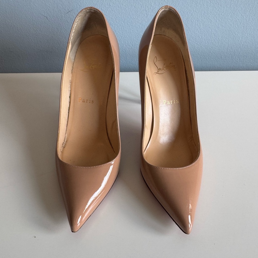 Christian Louboutin Blush Patent Leather Heels